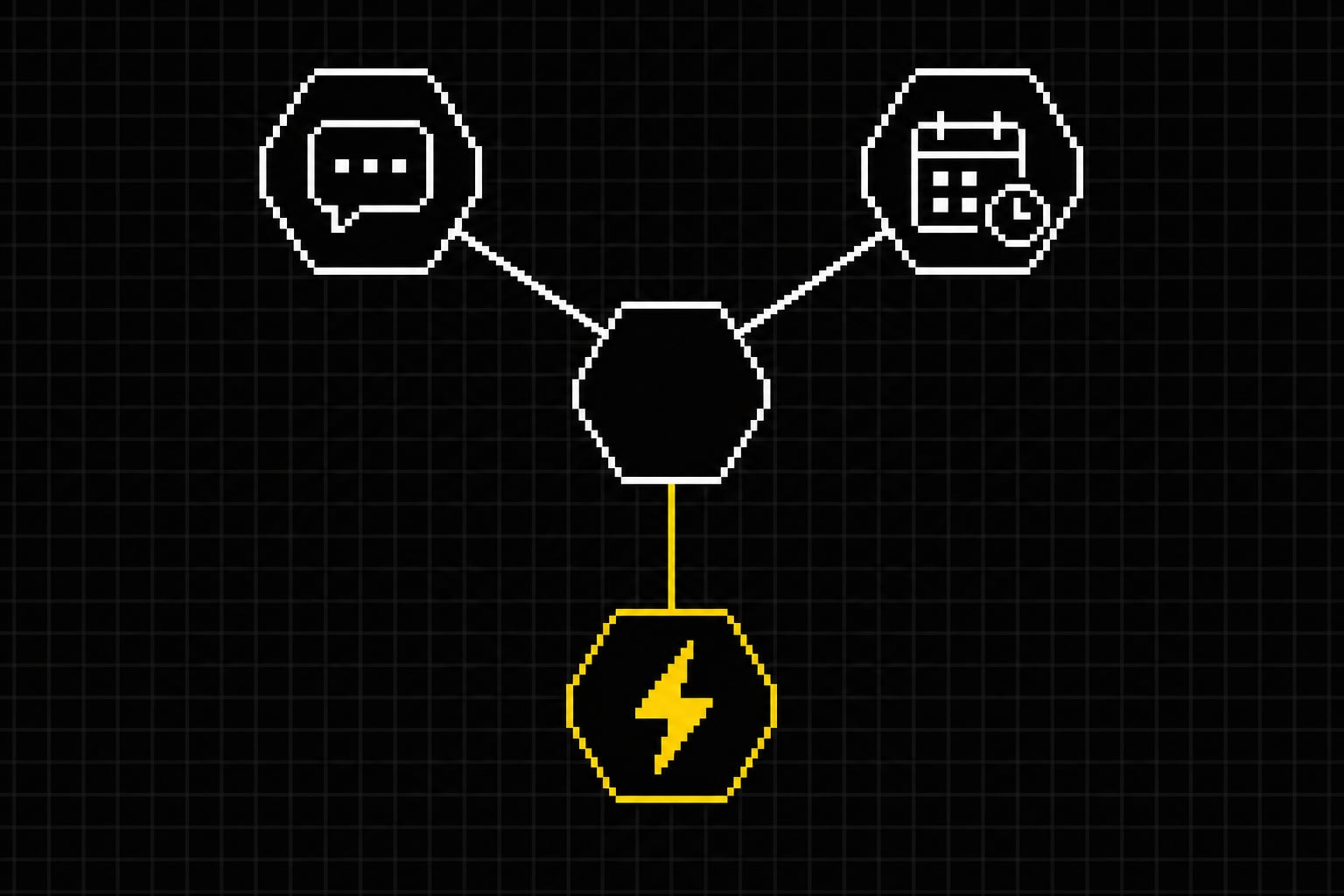 Réseau de décision pour choisir entre agents IA conversationnels, planifiés et event-driven